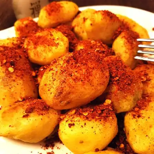 贵州特产毕节纳雍大方蒜香味辣椒面烧烤烙锅炸洋芋土豆蒜香500g装