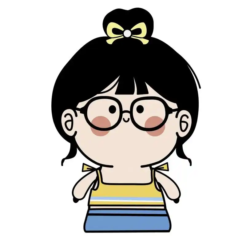 头像|可爱丸子头妹妹,带眼镜妹妹 丸子头的各种不同扎法
