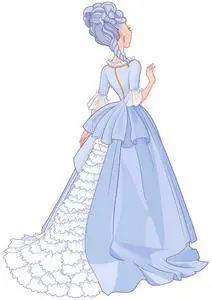 画公主裙图片
