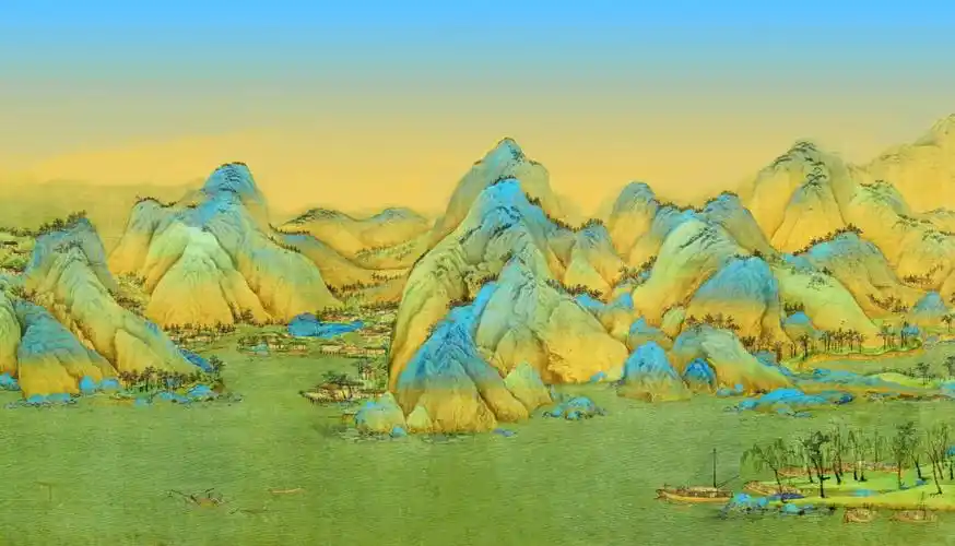 十大名画北宋王希孟《千里江山图》