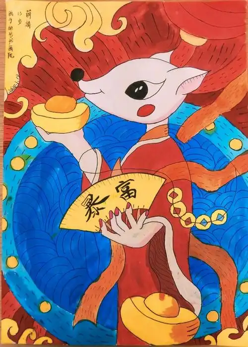 栖凤书院顺河分校学员 薛婧——13岁画