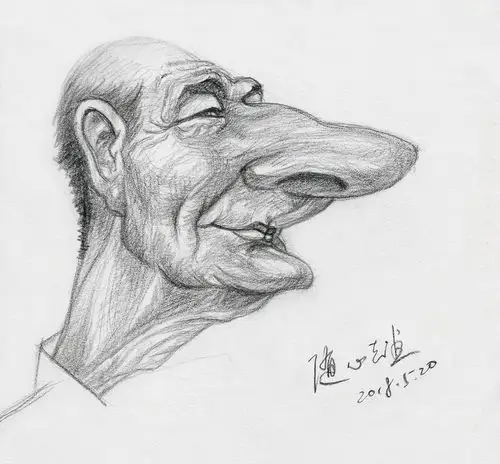 肖像漫画练习 夸张