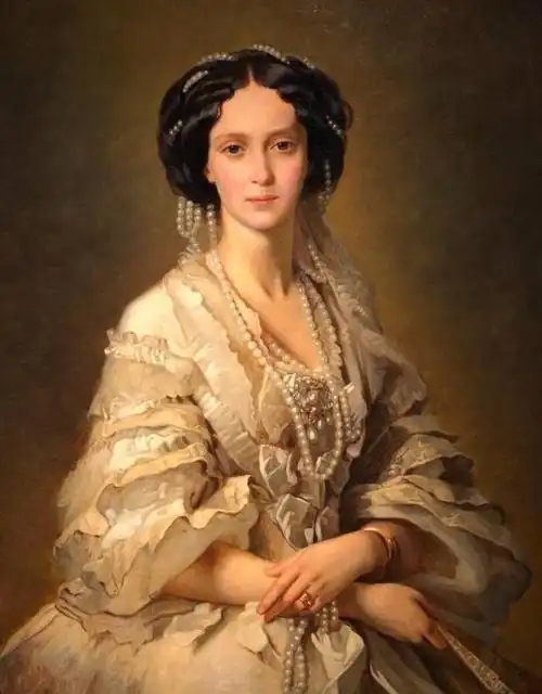 德国画家弗朗兹·萨弗·温特豪德笔下的贵族女性油画欣赏