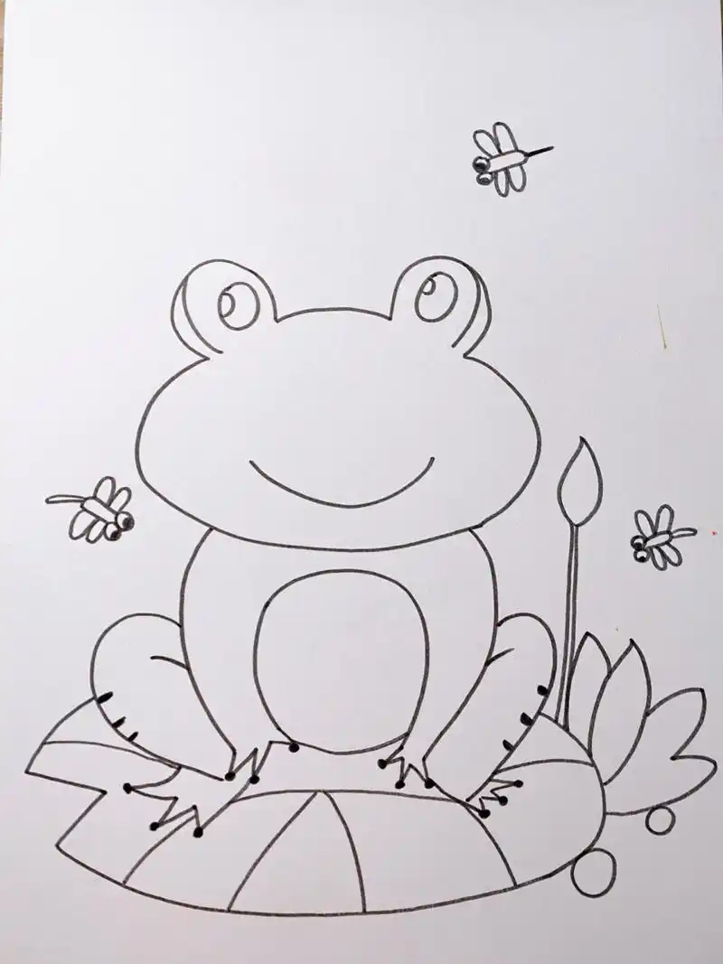 增强对所描绘对象的观察和了解,并通过卡通化和拟人化的手法将青蛙画