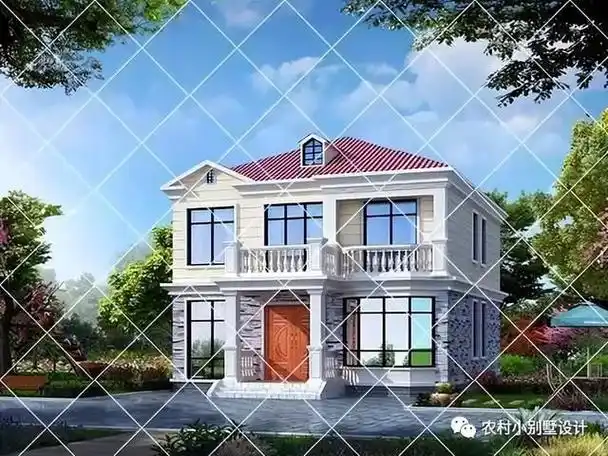 16套二层简欧风格农村小别墅造价18万起建这才叫乡村自建房别墅