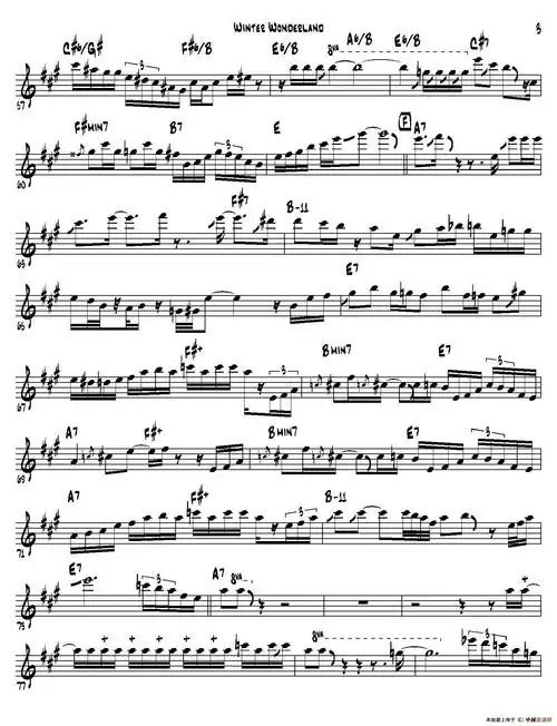 winterwonderland中音萨克斯