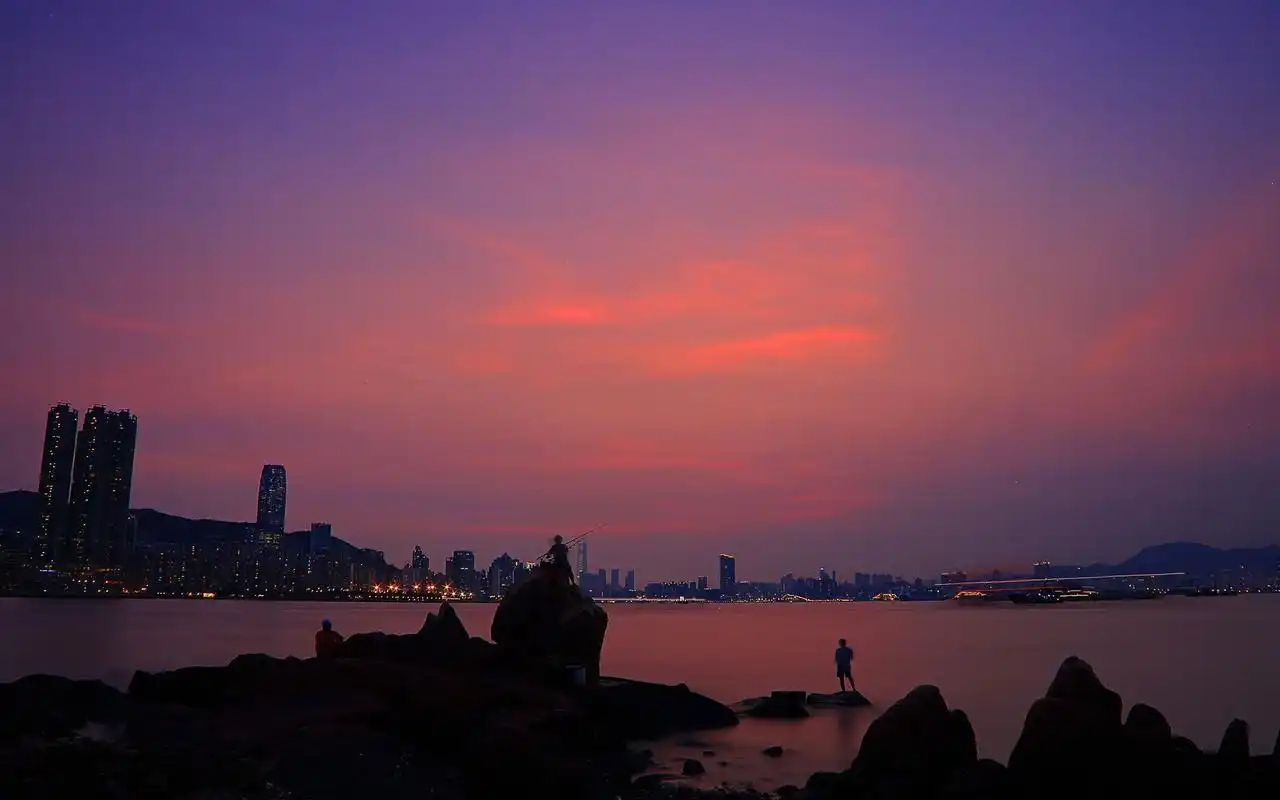 清新的香港风景电脑桌面壁纸