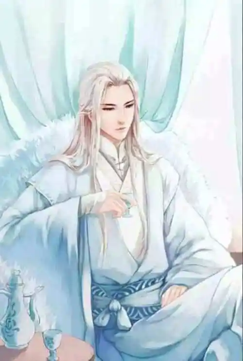 20张白发古风美男图集,满头银发真的好迷人