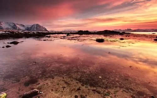 景观山脉湖高清壁纸1366x768分辨率查看