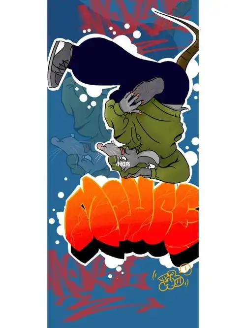 的一个bboy朋友,一直在很努力的练舞追逐自己的梦想～#涂鸦 #手机壁纸