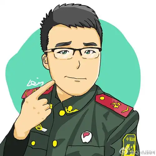 分享收藏军旅小徽章系列标志插画武警,陆军,军人兵哥各种插画武警q版
