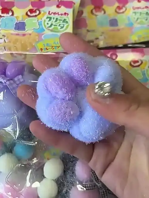 网红减压植绒玩具毛绒猫爪捏捏乐果冻盲盒解压神器盲袋慢回弹女孩