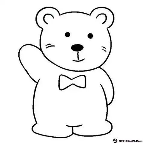 可爱小熊简笔画可爱小熊简笔画超萌