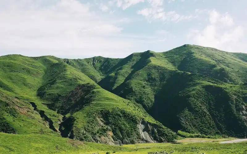 绿色护眼山丘风景高清桌面壁纸