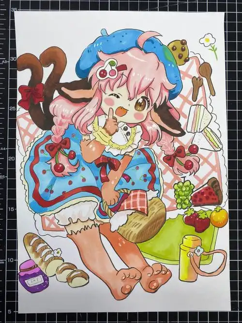 马克笔手绘动漫临摹作品