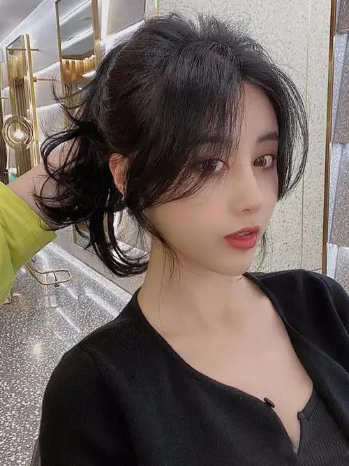 你那么美假发 刘海假发女法式中分刘海自然修脸八字隐形无痕两侧外八