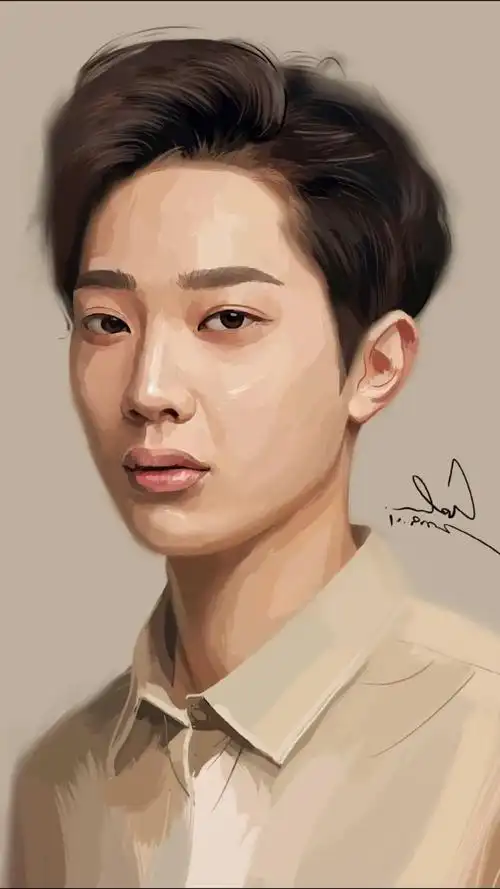 手绘赖冠霖先别走让我化个妆