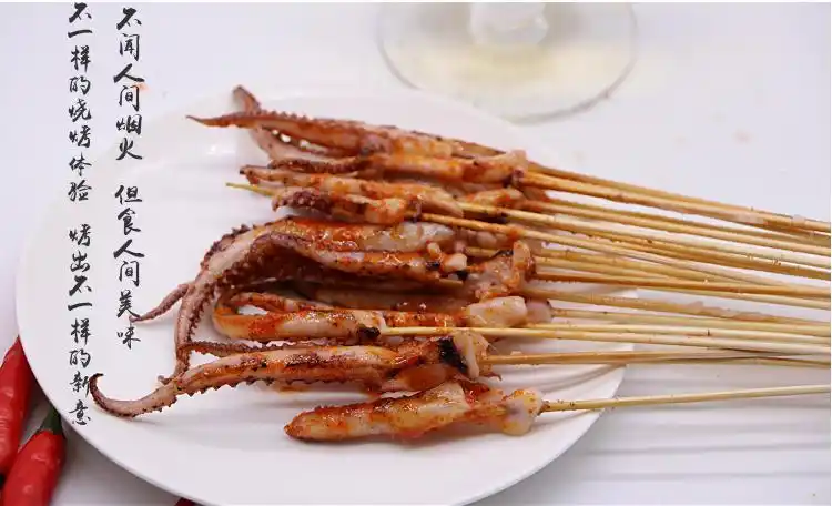 众兴辰8克鱿鱼须小串手把串夺命小串烧烤串铁板串油炸串100串/包