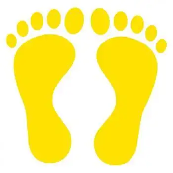 小脚丫简笔画彩色