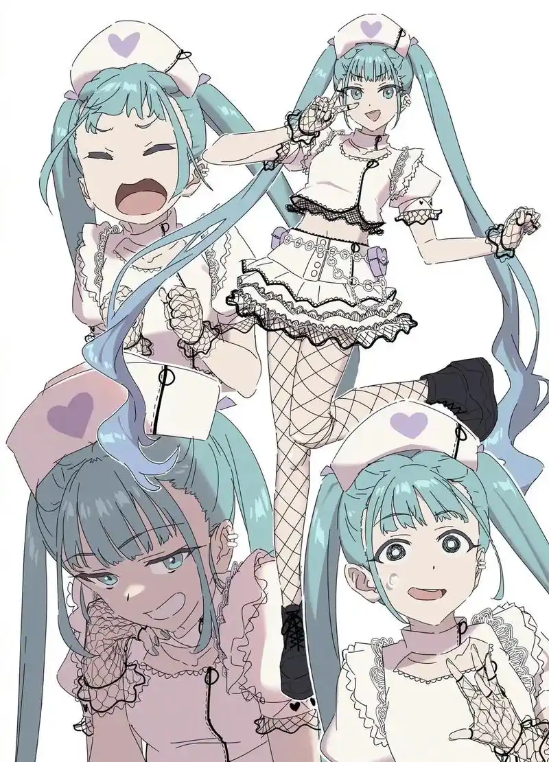 插画分享/角色动作参考·mosh.#插画分享 #画师推荐 # - 抖音