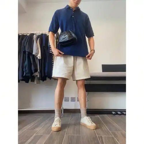 男生穿搭灵感cos白色短裤