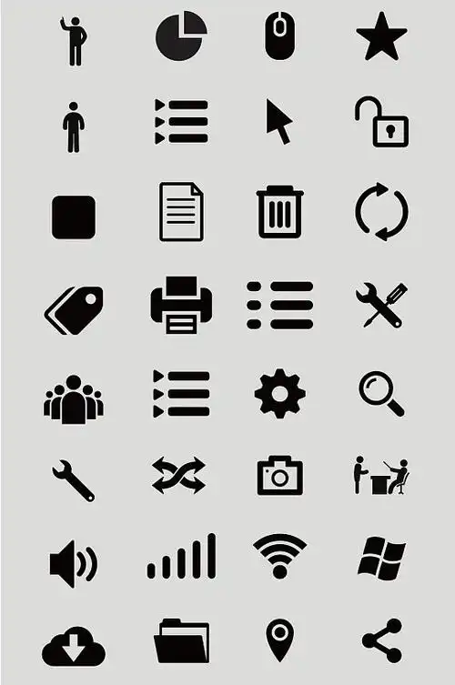 常用小图标矢量图标