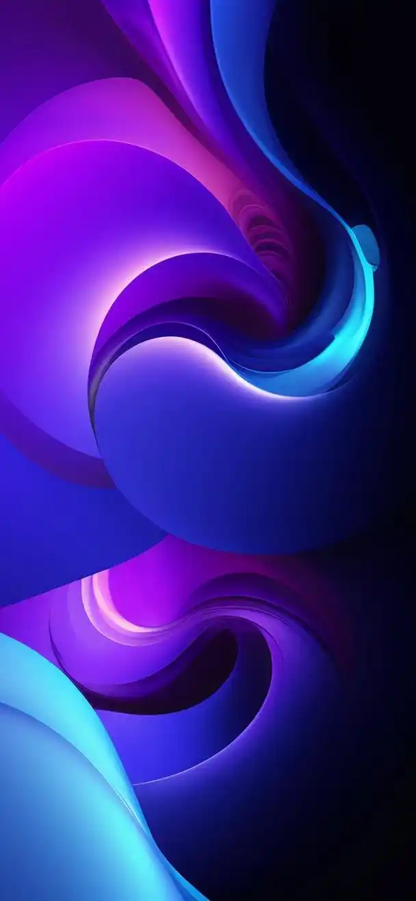 手机壁纸 - 渐变色一波又一波