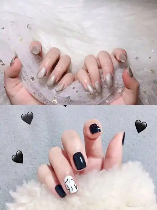 2024新年美甲,显白,气质,可爱,仙美都安排上了!_暗色_蓝色_肤色