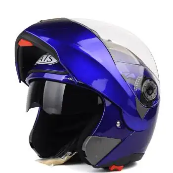 摩托车头盔男安全帽带蓝牙全半覆式四季揭面盔电动