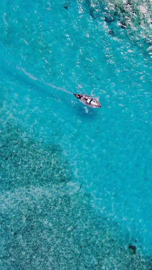 蔚蓝清澈海洋唯美摄影,高清图片,手机壁纸