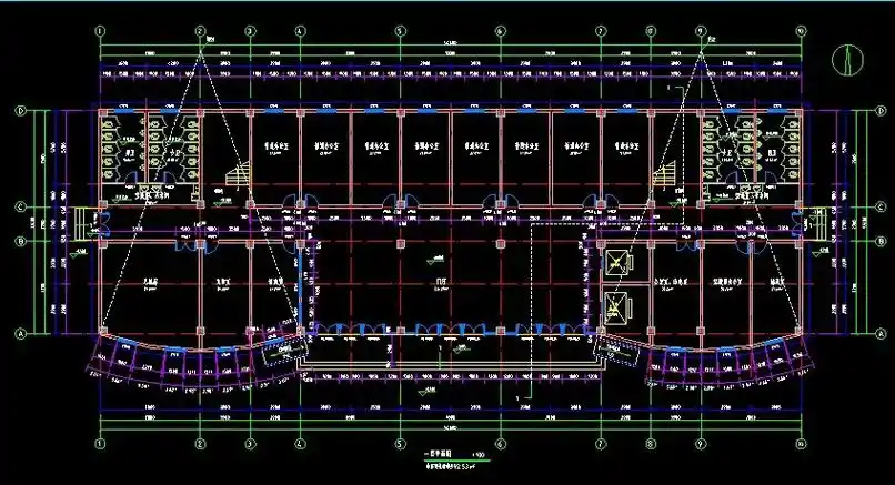 土木工程毕业设计办公楼设计建筑施工图案例.
