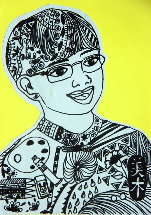 画像绘真情 祝福暖师心——陡沟小学美术组教师节创意祝福