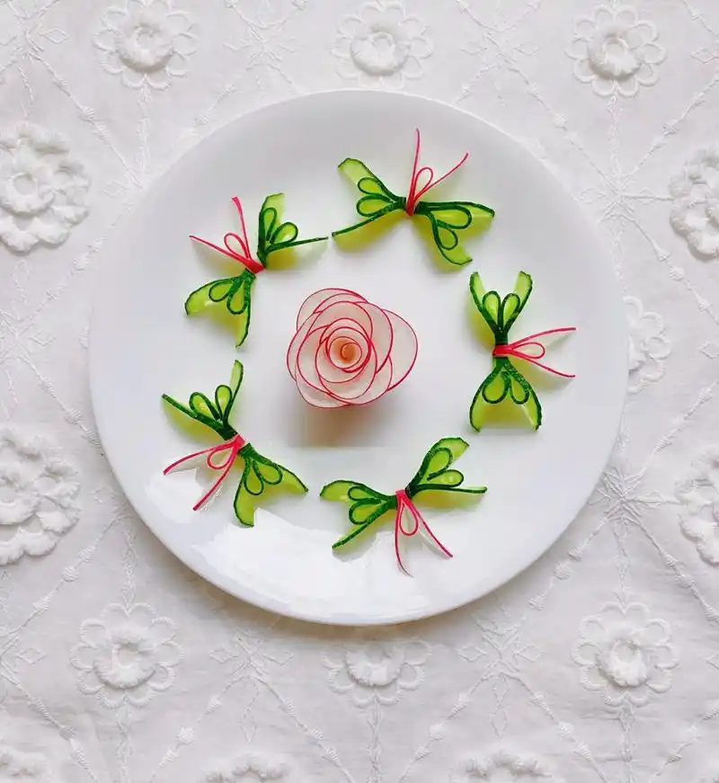 创意盘饰|家宴年夜饭摆盘围边合集(一)17 创意盘饰|家宴年夜饭摆盘