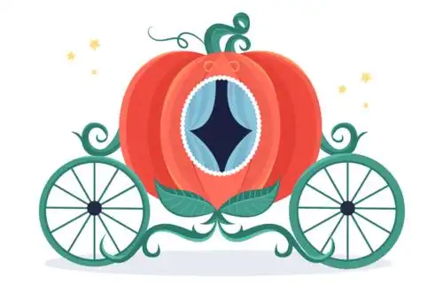 可爱的南瓜马车矢量素材aiepspng