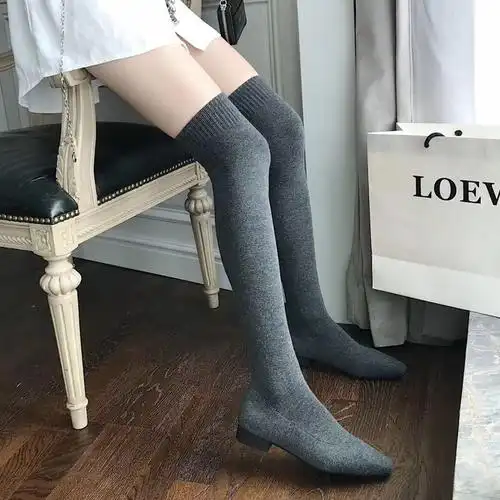 裤靴一体高跟鞋女