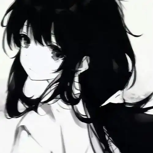 363436373039黑白动漫女生头像01