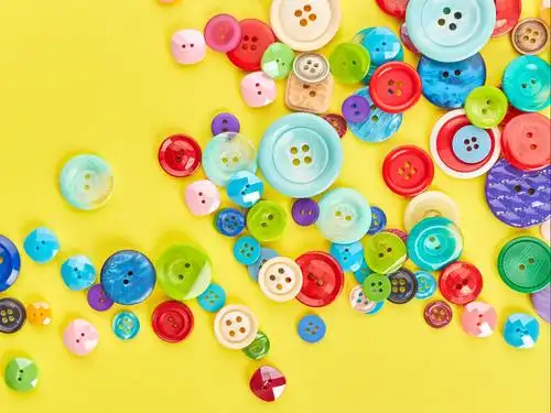 创意非主流彩色纽扣桌面壁纸