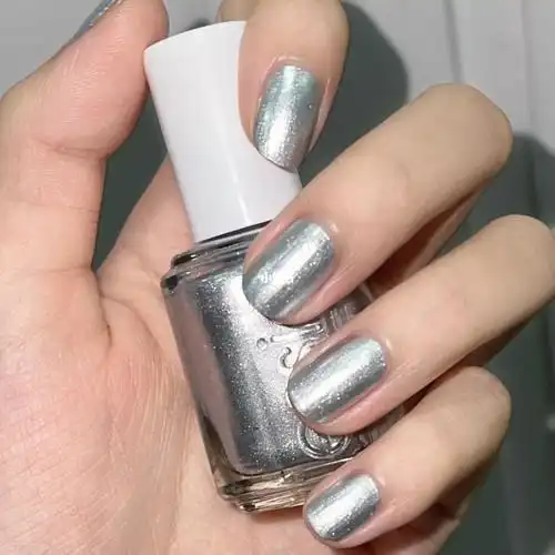 essie金属银色指甲油