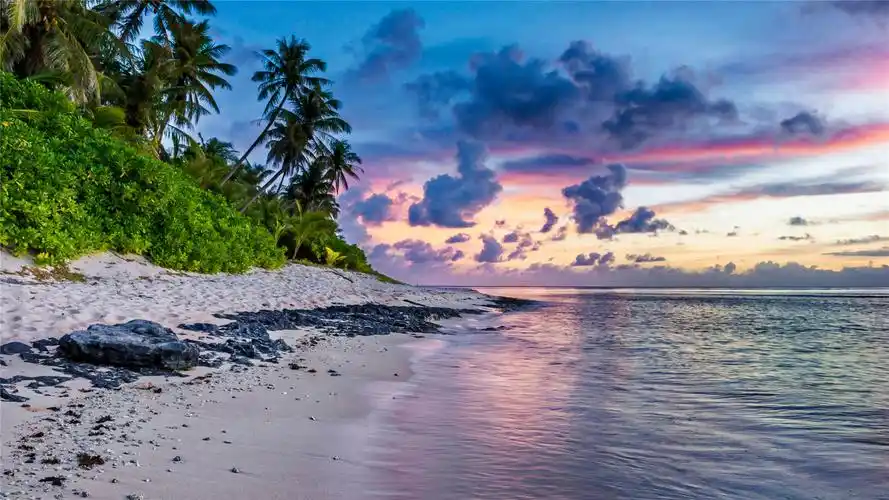 唯美海洋沙滩高清桌面壁纸