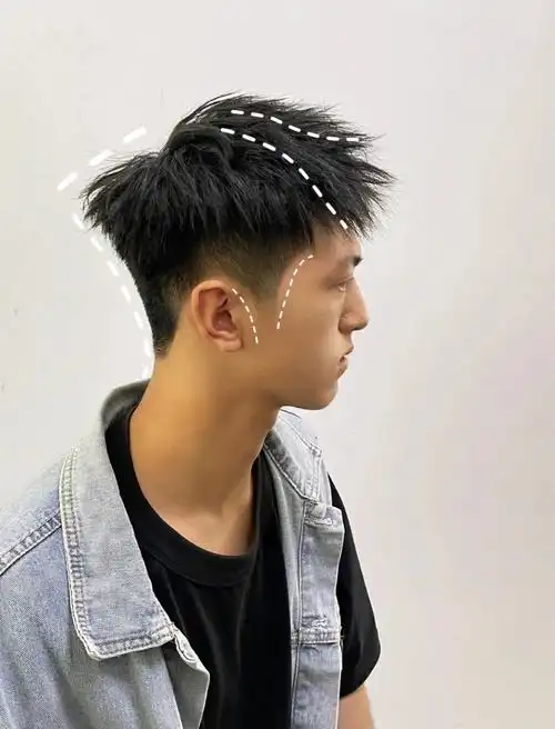 学生放国庆假期了该把发型整理帅气摩根碎盖/凌乱前刺/飞机头/男生