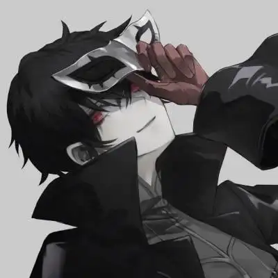 二次元异瞳邪魅男头像 帅气妖孽红瞳动漫男头像,卡通