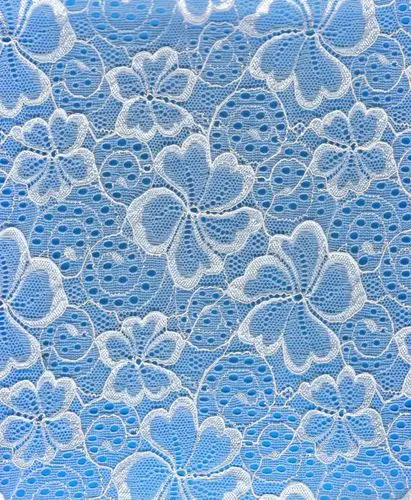 酷派专业生产五叶花型蕾丝现货面料 用于裙子面料d8202