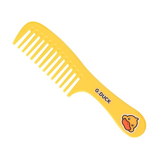 包包宝卡通小黄鸭塑料梳子学生宿舍扁发梳儿童便携美发顺发梳子