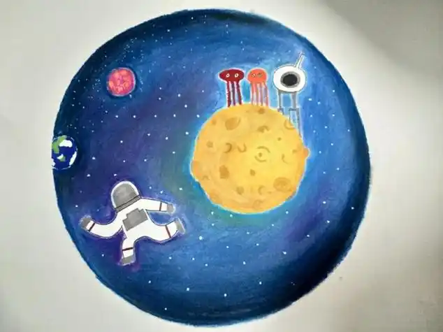 马克笔画星空马克笔画星空简单