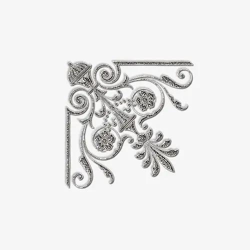 精致美丽银色花纹