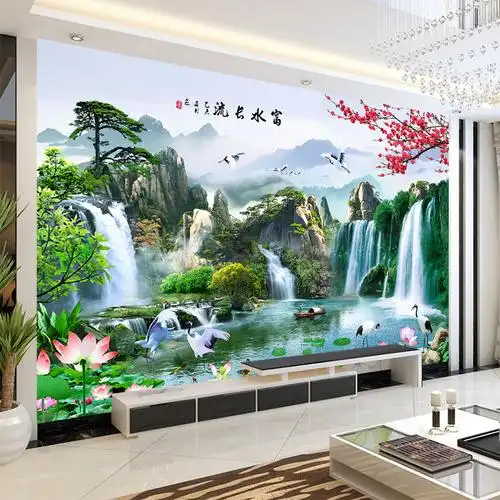 2019年将流行这10款山水画壁画背景墙