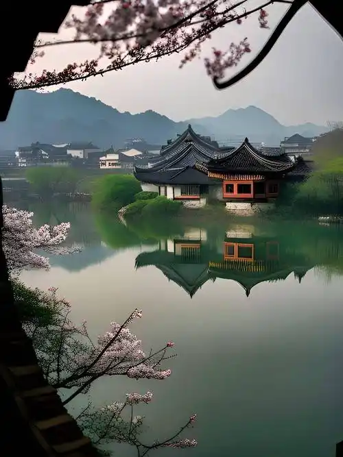 江南亭台楼阁绝美壁纸合集_诗情画意_园林_烟雨