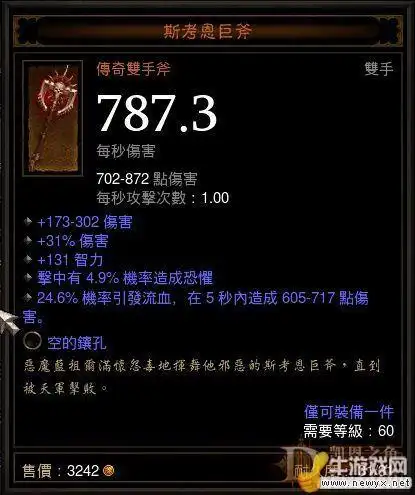 暗黑破坏神3暗金装备鉴赏