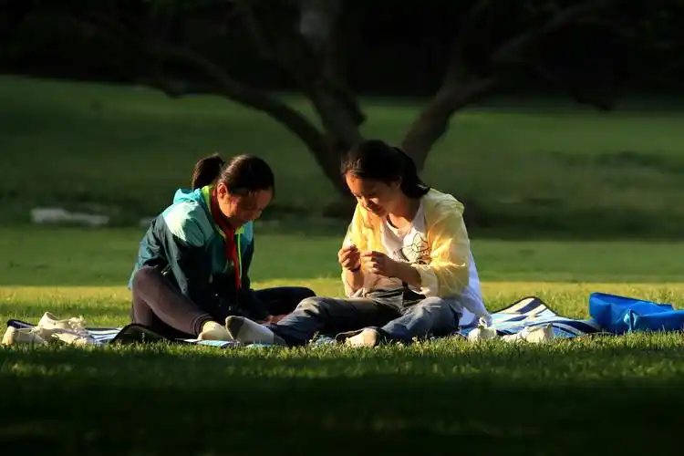 享受下午阳光的少年