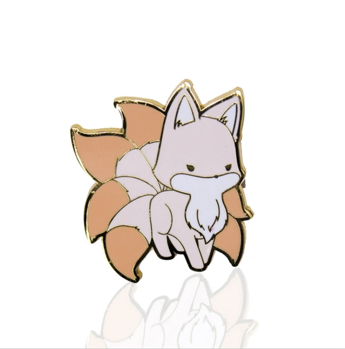 九尾狐创意胸章动漫卡通胸针深圳胸徽厂